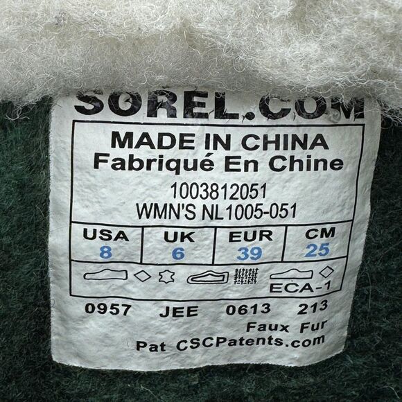 Sorel Caribou Boots Womens Size 8 Gray Waterproof Winter Snow Warm NL1005-051 - Picture 10 of 11